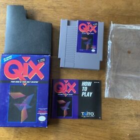 Qix (Nintendo Entertainment System, 1991) NES COMPLETE CIB TESTED Clean