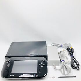 Nintendo Wii U Premium kuro Black WUP-101 32GB Region code NTSC-J Japan