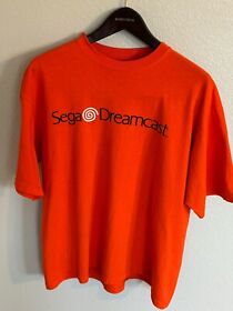 Vintage SEGA DREAMCAST Console Launch Orange T-Shirt - Nice!