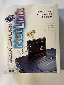 Sega Saturn Net Link Modem NEW In Box - COMPLETE With Game Sampler RARE