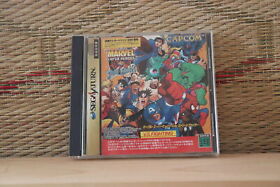 Marvel Super Heroes VS. Street Fighter Sega Saturn SS Japan Very Good Condition!