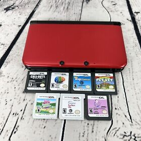 Nintendo 3DS XL Handheld Game Console SPR-001 - Red (PARTS/REPAIRS ONLY) READ ⬇️