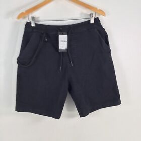 NEW Nuon mens shorts size 30 black stretch pockets cotton blend 075101