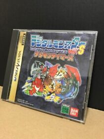 USED Digital Monster Version S Digimon Tamers Sega Saturn Japan game