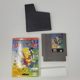 Los Simpson: Bart vs The World (Nintendo, NES 1991) con caja y funda