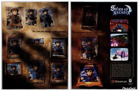 Skies Of Arcadia Sega Dreamcast Game Promo Dec, 2000 Full 2 Page Print Ad