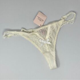 Agent Provocateur Fifi Cream Thong AP4 Large NWT