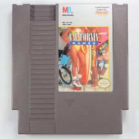 CALIFORNIA GAMES for Nintendo NES! Cleaned, Tested, Working Loose Cart Only!