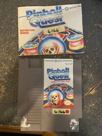 Pinball Quest Nintendo Entertainment System NES Game With Manual Un-Tested