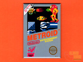 NES Metroid box art 2x3" fridge/locker magnet Nintendo classic 