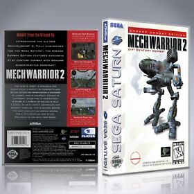 Sega Saturn Custom Case - NO GAME - MechWarrior 2