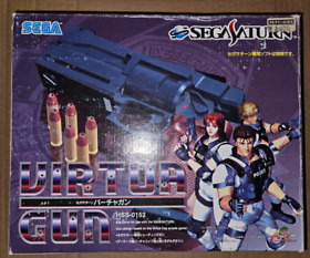Sega Saturn Virtua Gun Controller HSS-0152 In Box WIth Virtua Cop 2 Japan