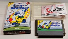 SUPER REAL BASEBALL 88 Nintendo Famicom Game Soft With Box,Instructions NTSC-J