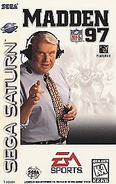 Madden NFL 97 (Sega Saturn, 1996) Complete VG+ TESTED WORKING