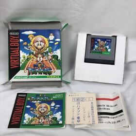 Nintendo Virtual Boy Mario's Tennis Video Game boxed Japan D0734