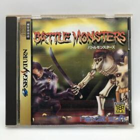 Battle Monsters Sega Saturn SS w/Instruction F/S Japan Game Tested
