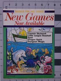 New Games Nes Captain Skyhawk Dragon Spirit Original Print Ad / Poster Game