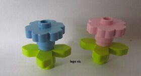 LEGO 4728 + 4727 Flowers Md Blue Pink Flowers Belville 5859 5862 5824 MOC - A.30
