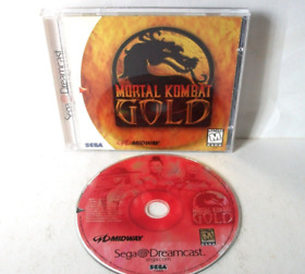 Mortal Kombat Gold Sega Dreamcast Complete Game Red Disc Case Damaged Manual  4