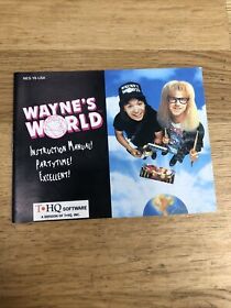 Wayne’s World - Manual Only - Nintendo NES