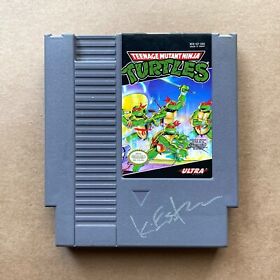 Kevin Eastman Signed Teenage Mutant Ninja Turtles Nes Nintendo Video Game Tmnt