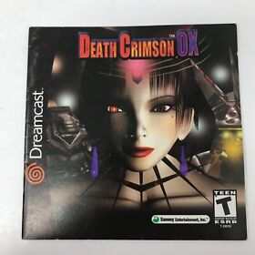 Death Crimson OX (Sega Dreamcast) – NO GAME INCLUDED! MANUAL ONLY!!!