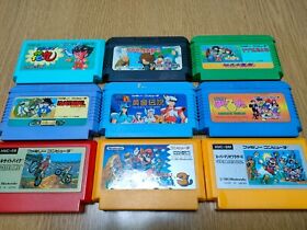Famicom Game Set Cartridge Only Lot of 9  Sale Nintendo FC Japan JP Mario