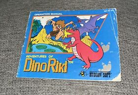 NES Dino Riki Nintendo Instruction Manual Only