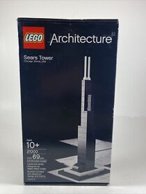 Lego Architacture 21000 Sears Tower New in Sealed Box Willis Tower Chicago READ