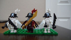 ThreeT224 LEGO Castle Pirates Skeleton Ship Captain Minifigure from 7029 NEW