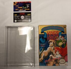 NES-King's Knight (Nintendo Entertainment System) BOX ONLY+BOX PROTECTOR