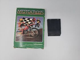Motocross Intellivision Mattel With Box Tested And Working