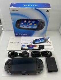 PCH-PlayStation PS Vita Wi-Fi Console Crystal Black PCH-1000 ZA01 