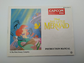 The Little Mermaid Instruction Manual Booklet Original Nintendo NES NES-3U-USA-2