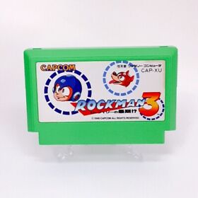 Rockman 3 Mega Man Famicom FC NES Nintendo Japan Cassette Only Very Good VG