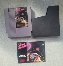 Star Voyager Nintendo Entertainment System, 1987 NES Game Manual And Dust Sleeve