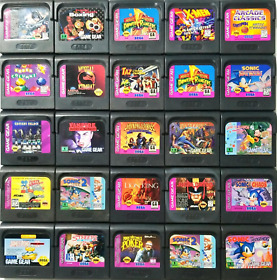 Sega Game Gear Game Cartridges TESTED