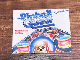 Pinball Quest Nintendo NES Instruction Manual Only