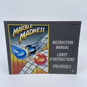 Notice Nintendo NES Marble Madness Très Bon État Rare - Version FRA