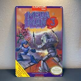 Mega Man 3 Nintendo Nes Retro Video Game Metal Poster Tin Sign 20*30cm