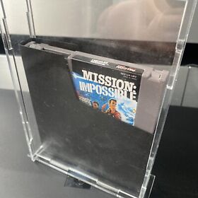 Nes Game Mission Impossible (Nintendo NES, 1990) Cartridge And Dust cover Konami