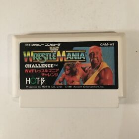 WWF Wrestle Mania Challenge (Nintendo Famicom FC NES, 1991) Japan Import