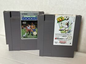 Nintendo NES Games Football Kick Off And Hyper Soccer