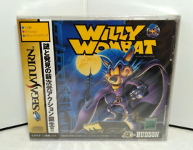 Unopened No cracks Willy Wombat Sega Saturn SS Game Japan