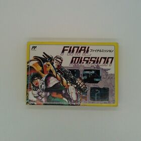 NATSUME FINAL MISSION FAMILY COMPUTER GAME SOFT Japan