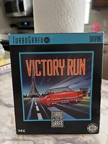 Victory Run (TurboGrafx-16, 1989) TG16 COMPLETE In Big Box - Tested - Authentic