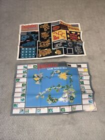 Final Fantasy Nintendo NES Game World Map Dungeon Item Enemy Chart Insert Poster