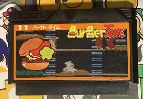 BurgerTime NAMCOT Nintendo Famicom NES Japan Import US Seller TESTED