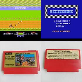 Excite Bike pre-owned Nintendo Famicom NES Tested