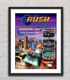 San Francisco Rush 2049 N64 Sega Dreamcast Glossy Promo Ad Poster Unframed G0907